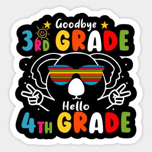 Goodbye 3rd Grade Graduation Hello 4th Grade Last Day Of School Koala Sticker